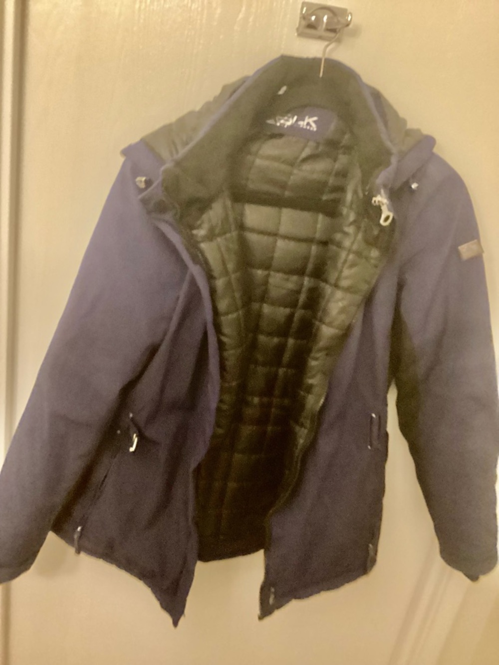 Women’s Navy Ski & Snow Jacket - Quilted Insulated Liner
